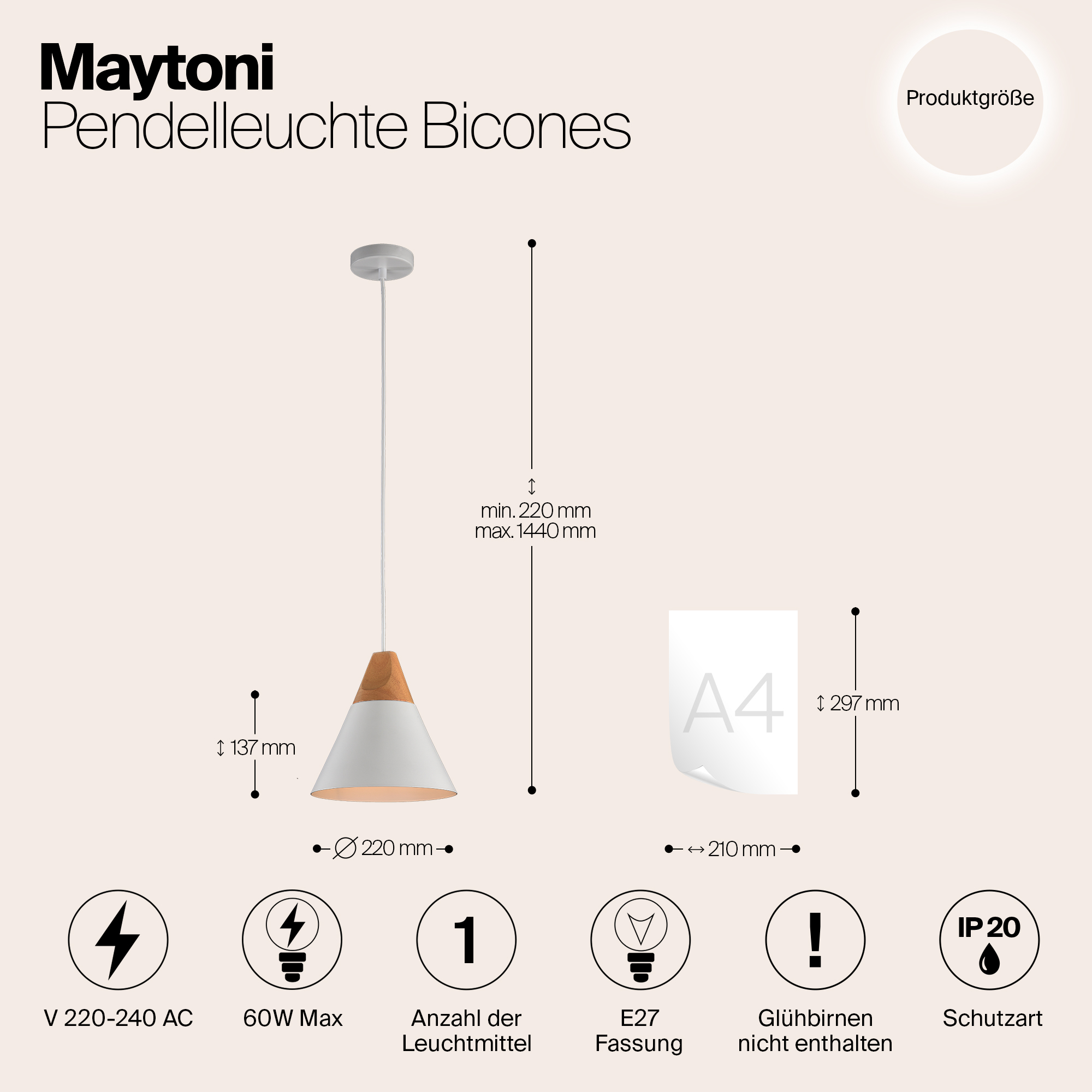 картинка Подвесной светильник Maytoni Bicones P359-PL-01-W магазин pro-decor.kz являющийся официальным дистрибьютором в Казахстане картинка Подвесной светильник Maytoni Bicones P359-PL-01-W от магазина pro-decor.kz