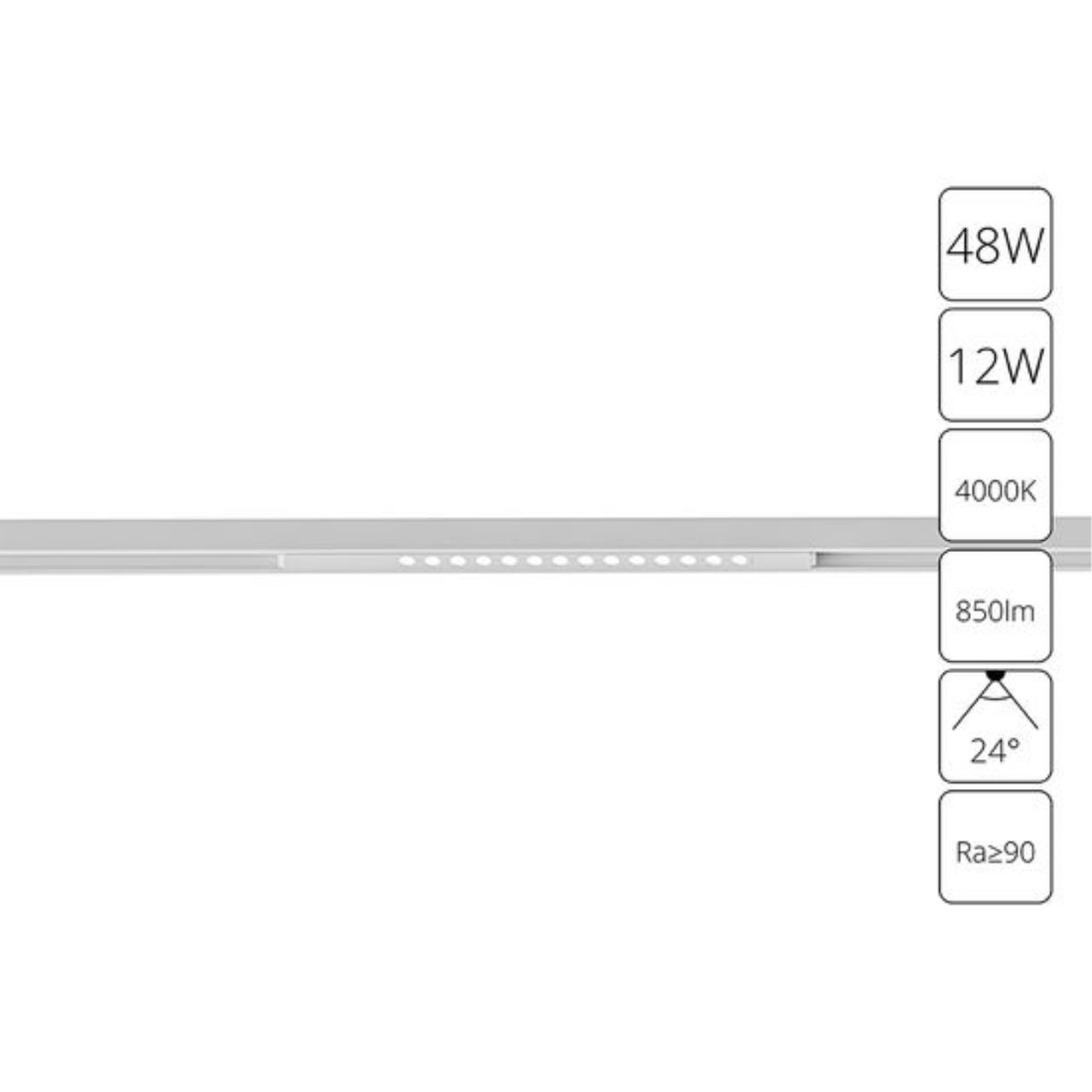 картинка Магнитный трековый светильник Arte Lamp OPTIMA A7266PL-1WH от магазина pro-decor.kz