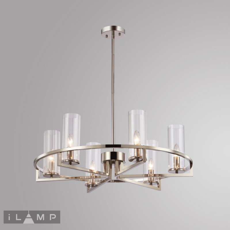 картинка Люстра подвесная iLamp Evolution 6806-6 NIC от магазина pro-decor.kz