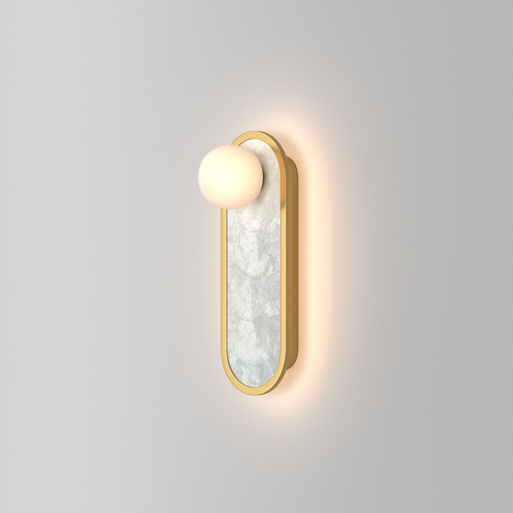 картинка Настенный светильник (бра) Maytoni MOD473WL-L20BSK Perlamour от магазина pro-decor.kz