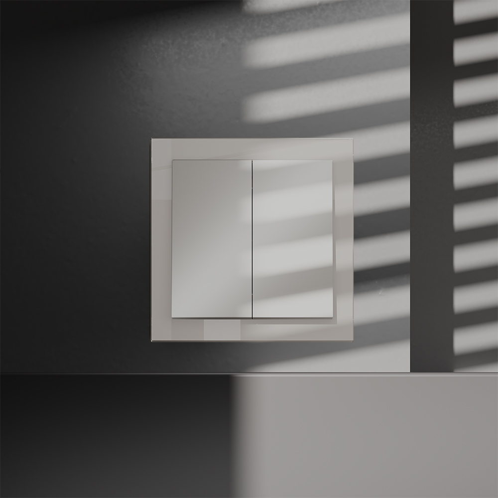 картинка Перекрестный переключатель встраиваемый VOLTUM S70 двухклавишный 10А, (кашемир) VLS020503 от магазина pro-decor.kz