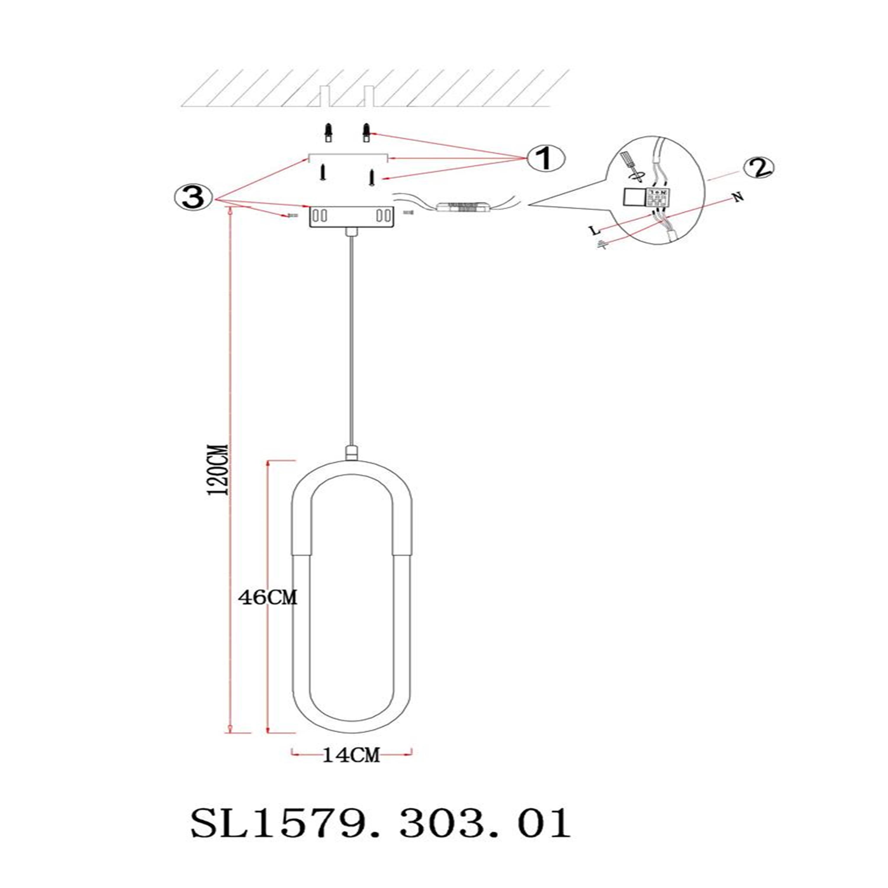 картинка Подвесной светодиодный светильник ST Luce Mofisto SL1579.303.01 от магазина pro-decor.kz
