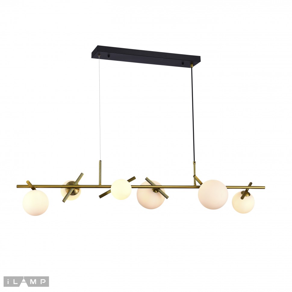 картинка Светильник подвесной iLamp Golden 2134-6L BR+MBK от магазина pro-decor.kz