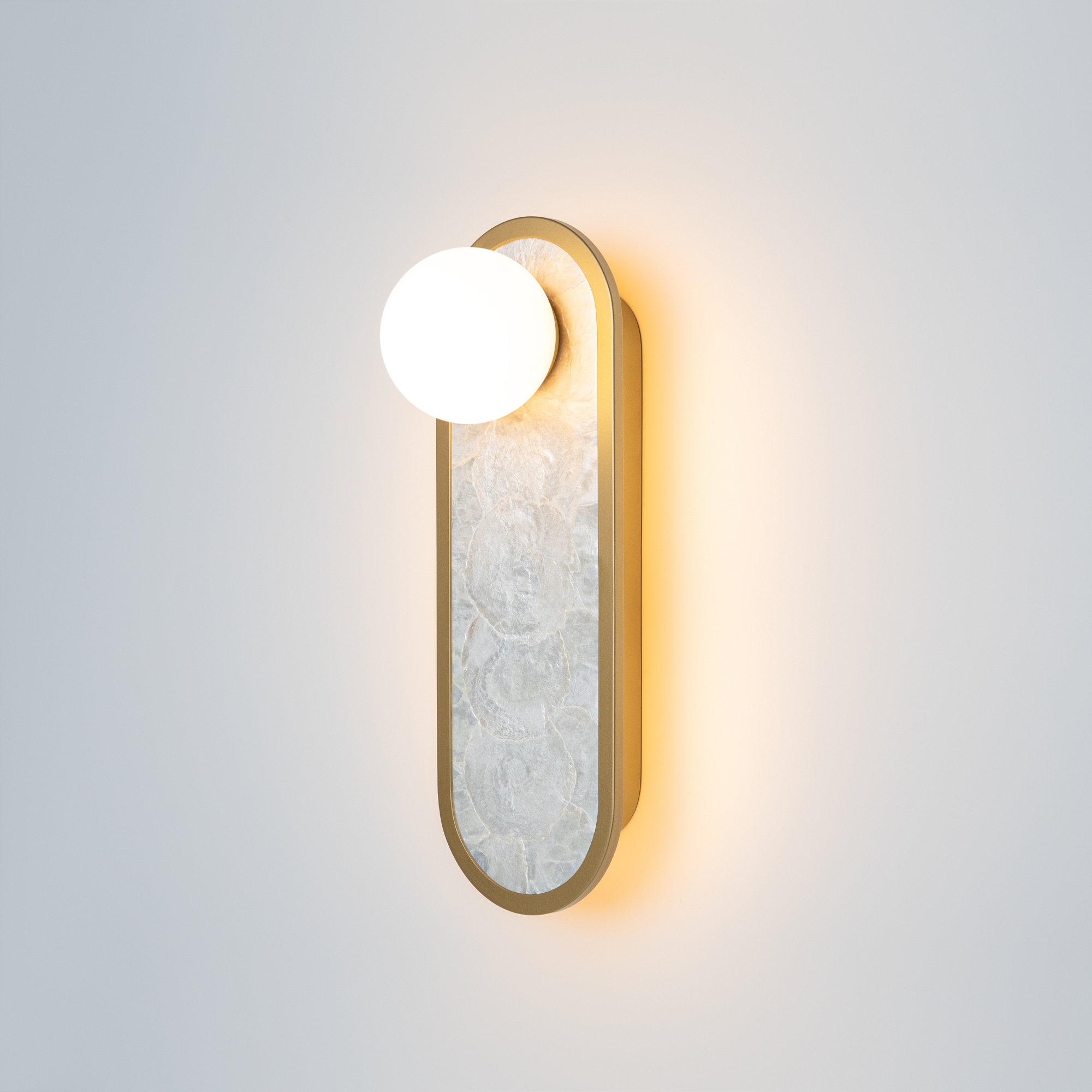 картинка Настенный светильник (бра) Maytoni MOD473WL-L20BSK Perlamour от магазина pro-decor.kz