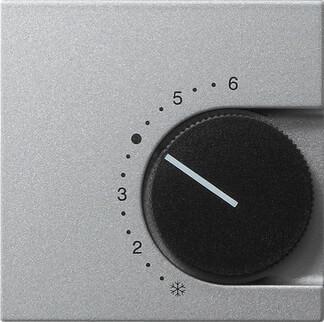 картинка Лицевая панель Gira System 55 термостата теплого пола алюминий 149626 от магазина pro-decor.kz