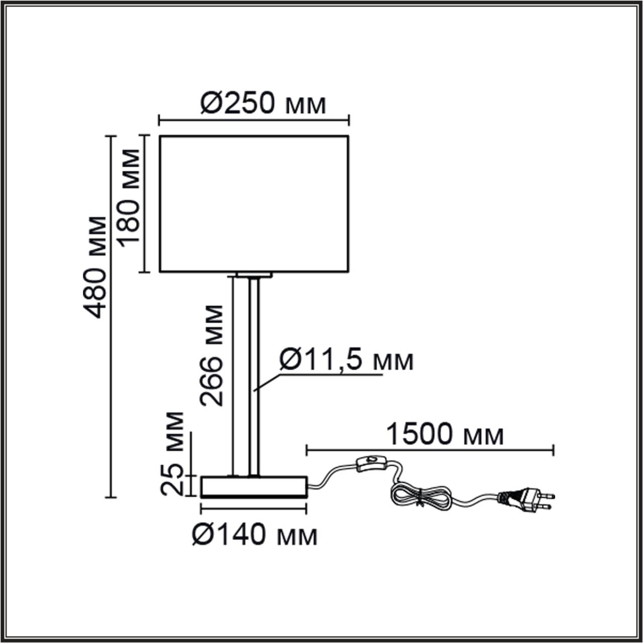 картинка 8251/1T Lumion Настольная лампа NIKKI от магазина pro-decor.kz
