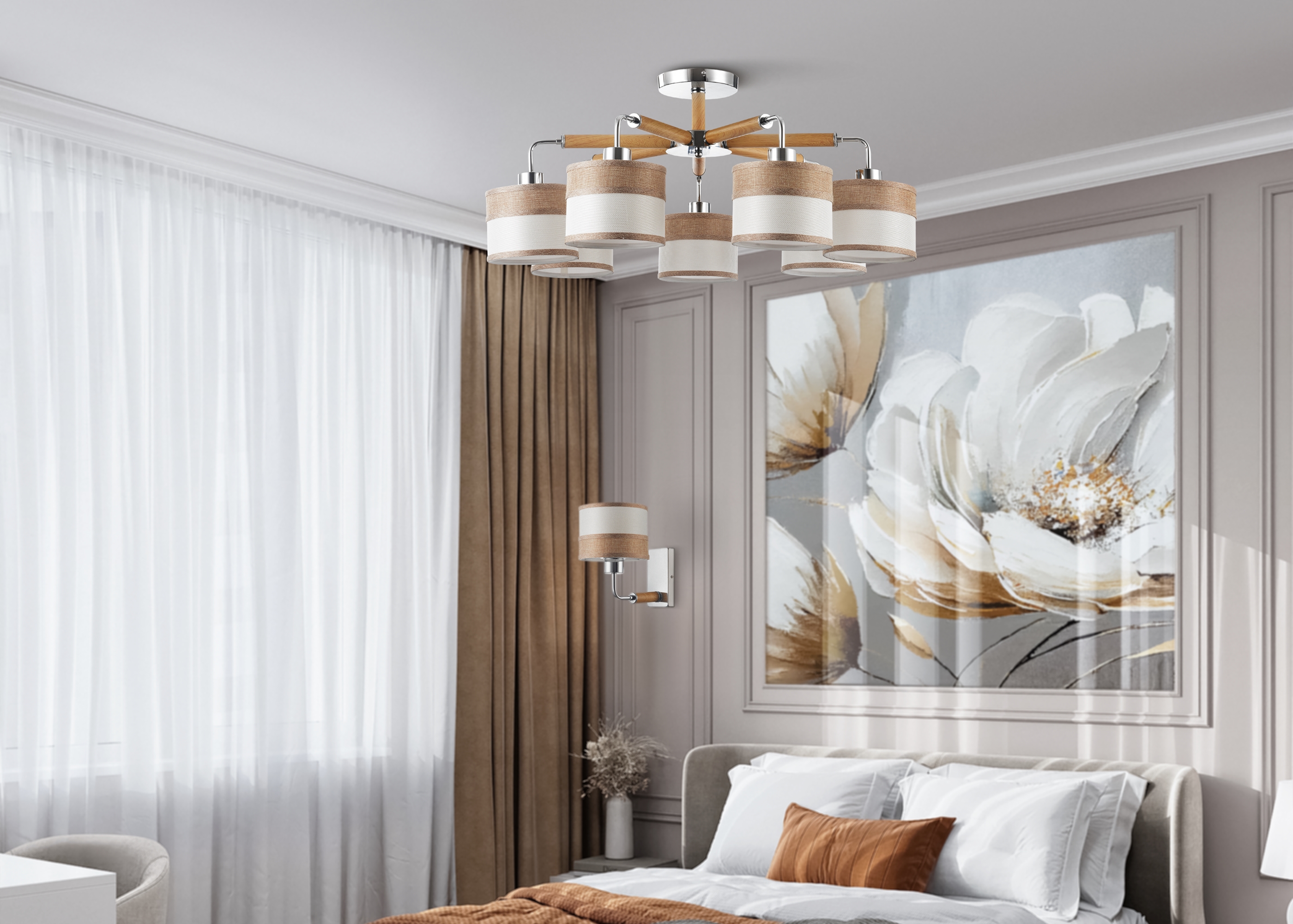 картинка Потолочная люстра Freya Helen FR5329-PL-07-CH от магазина pro-decor.kz