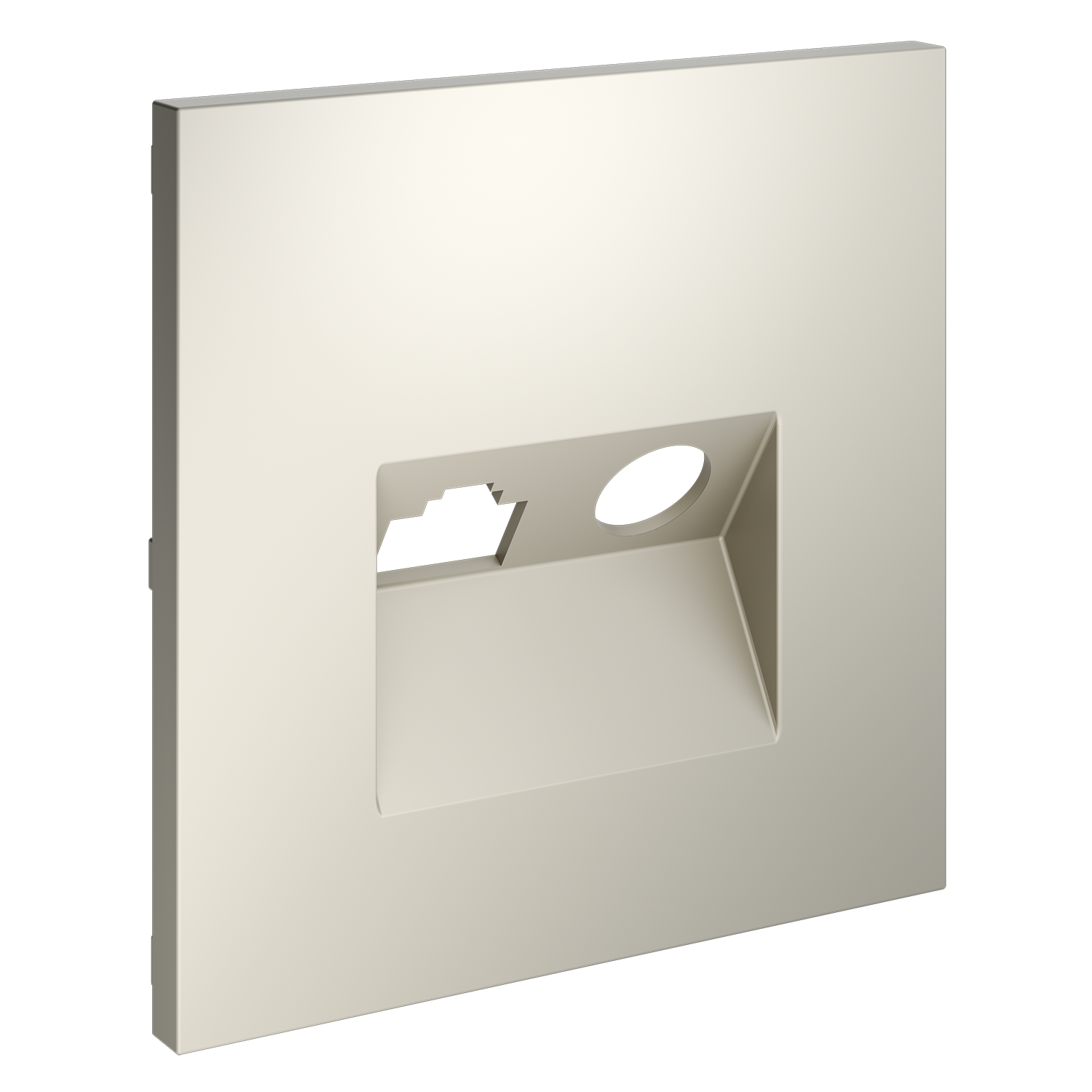 картинка Накладка для розетки TV+RJ45 кат. 6, S70 (кашемир) от магазина pro-decor.kz