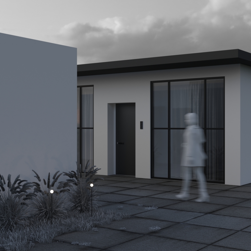 картинка Ландшафтный светильник Outdoor O523FL-L2PT3K Shin от магазина pro-decor.kz