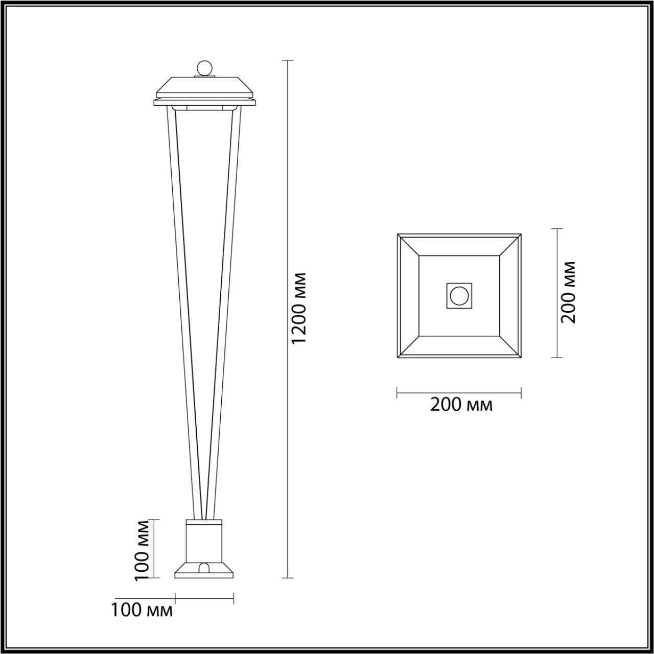 картинка 6655/12GA3 Odeon Light  Уличный светильник BEARITZ от магазина pro-decor.kz