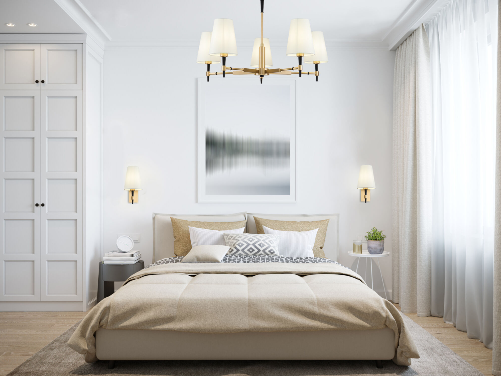 картинка Подвесная люстра Maytoni Zaragoza H001CL-05BS от магазина pro-decor.kz