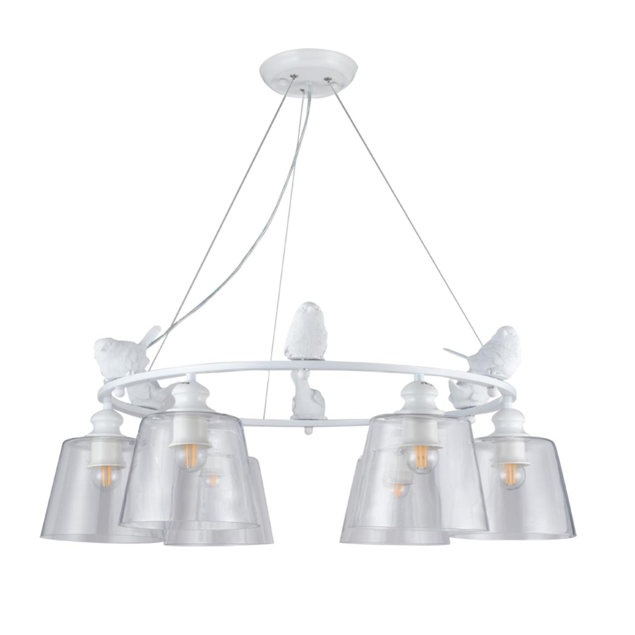 картинка Подвесная люстра Arte Lamp Passero A4289LM-6WH магазин pro-decor.kz являющийся официальным дистрибьютором в Казахстане картинка Подвесная люстра Arte Lamp Passero A4289LM-6WH от магазина pro-decor.kz