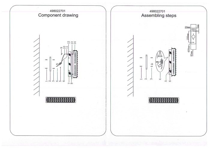 картинка Настенный светильник Chiaro Гослар 498022701 от магазина pro-decor.kz
