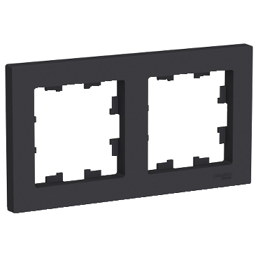 картинка ATLASDESIGN 2-постовая РАМКА, универсальная, КАРБОН от магазина pro-decor.kz