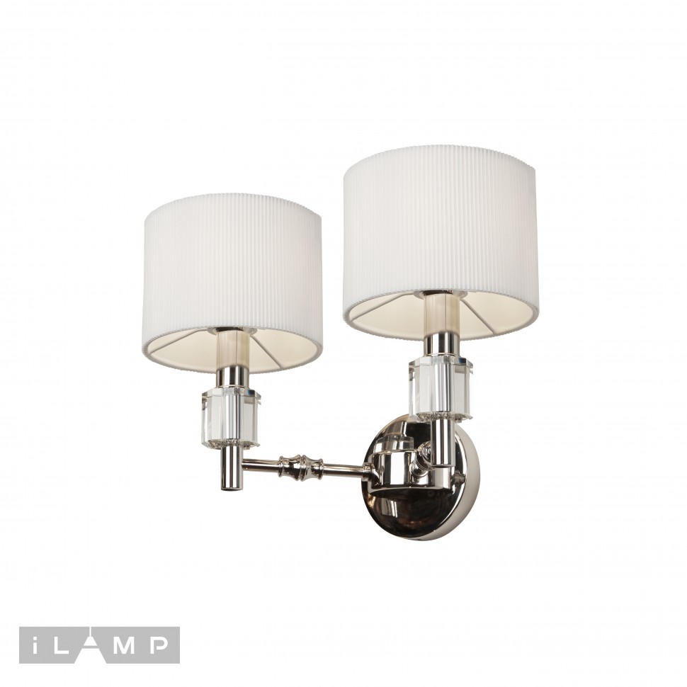 картинка Бра iLamp Alexa W2404-2 Nickel от магазина pro-decor.kz