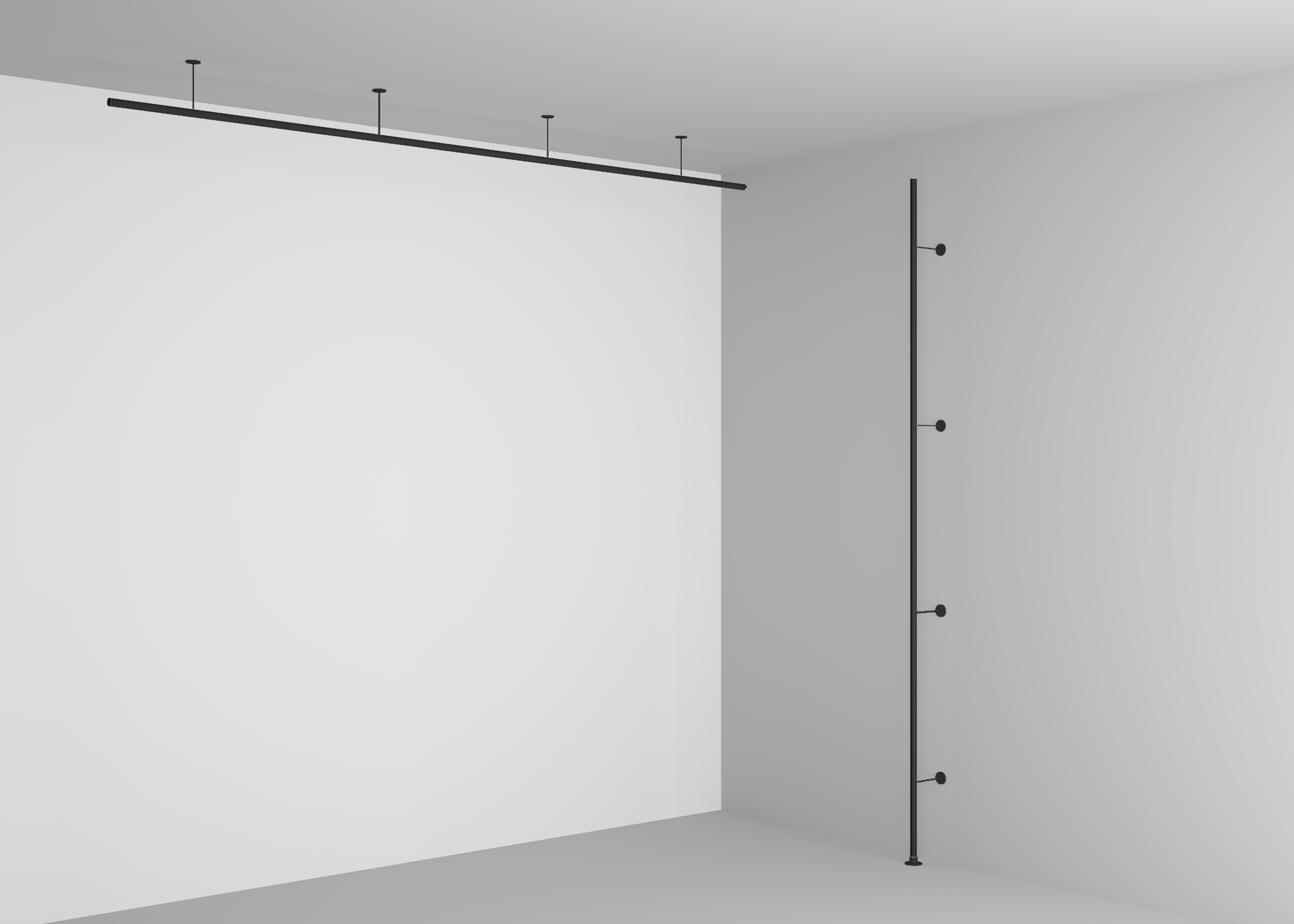 картинка Комплектующие для накладной трековой системы Technical TRA184CW-R-11B от магазина pro-decor.kz