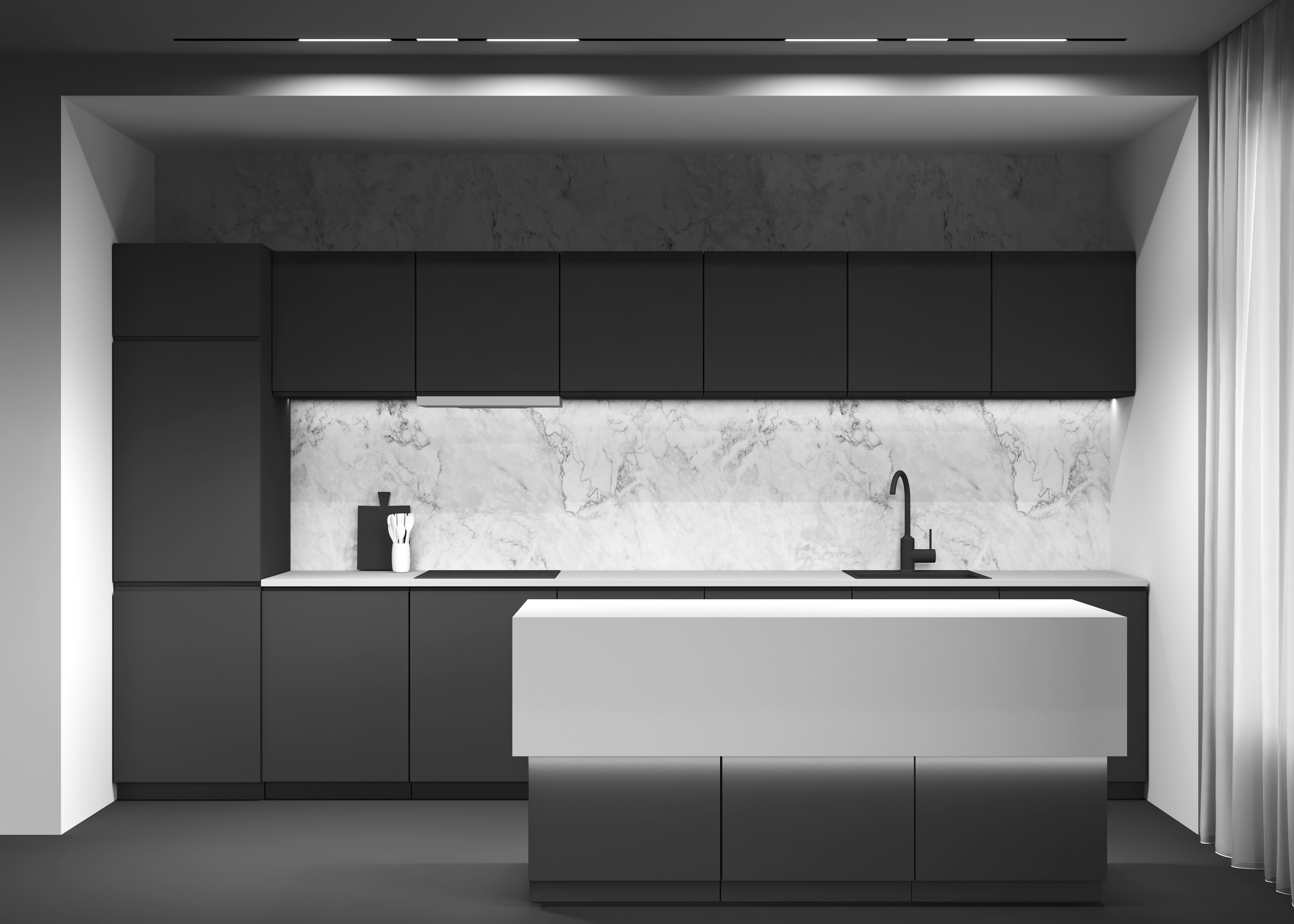 картинка Трековый светильник Technical TR074-2-12W4K-B от магазина pro-decor.kz