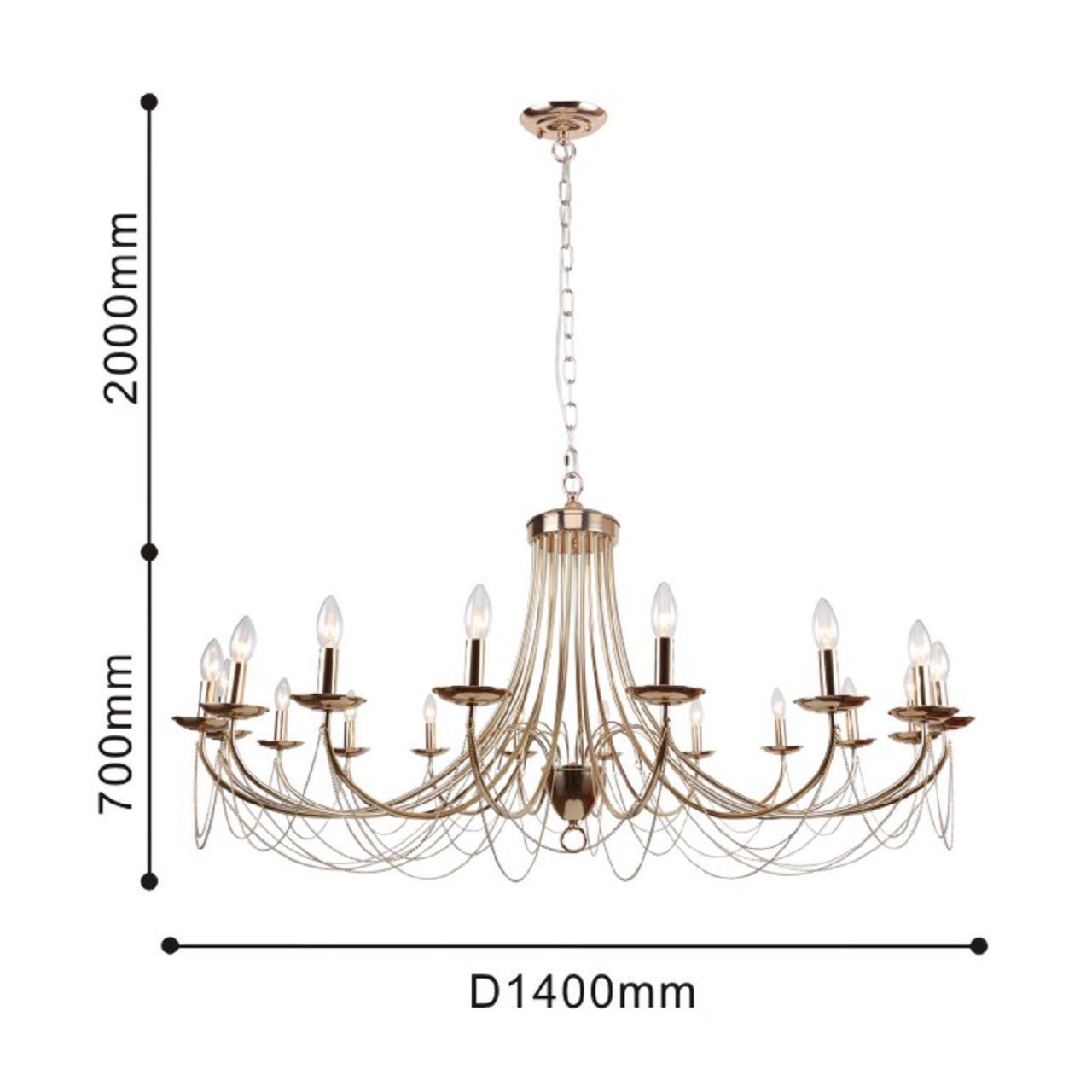 картинка Подвесная люстра F-Promo Plini 2591-18P от магазина pro-decor.kz