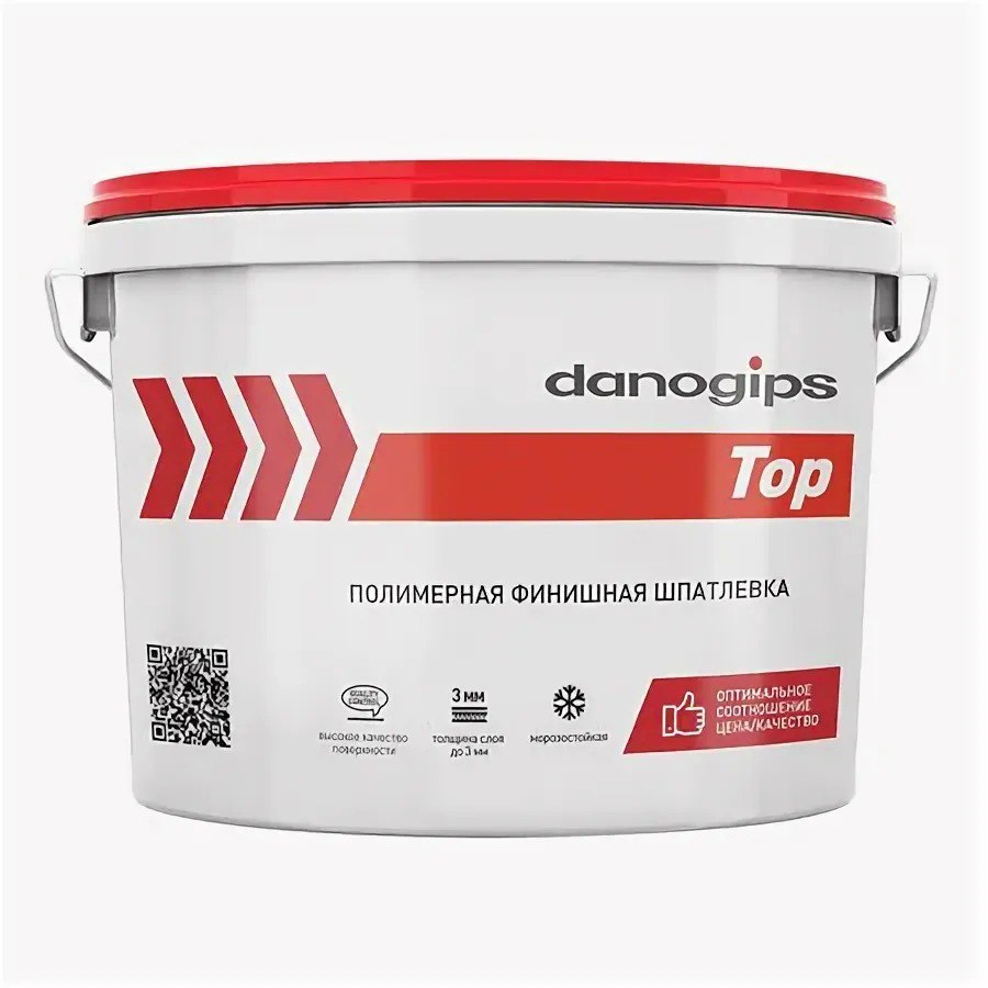 Купить Шпатлевка DANOGIPS TOP (16.5kg) полимерная финишная Шпатлевка DANOGIPS TOP (16.5kg) полимерная финишная