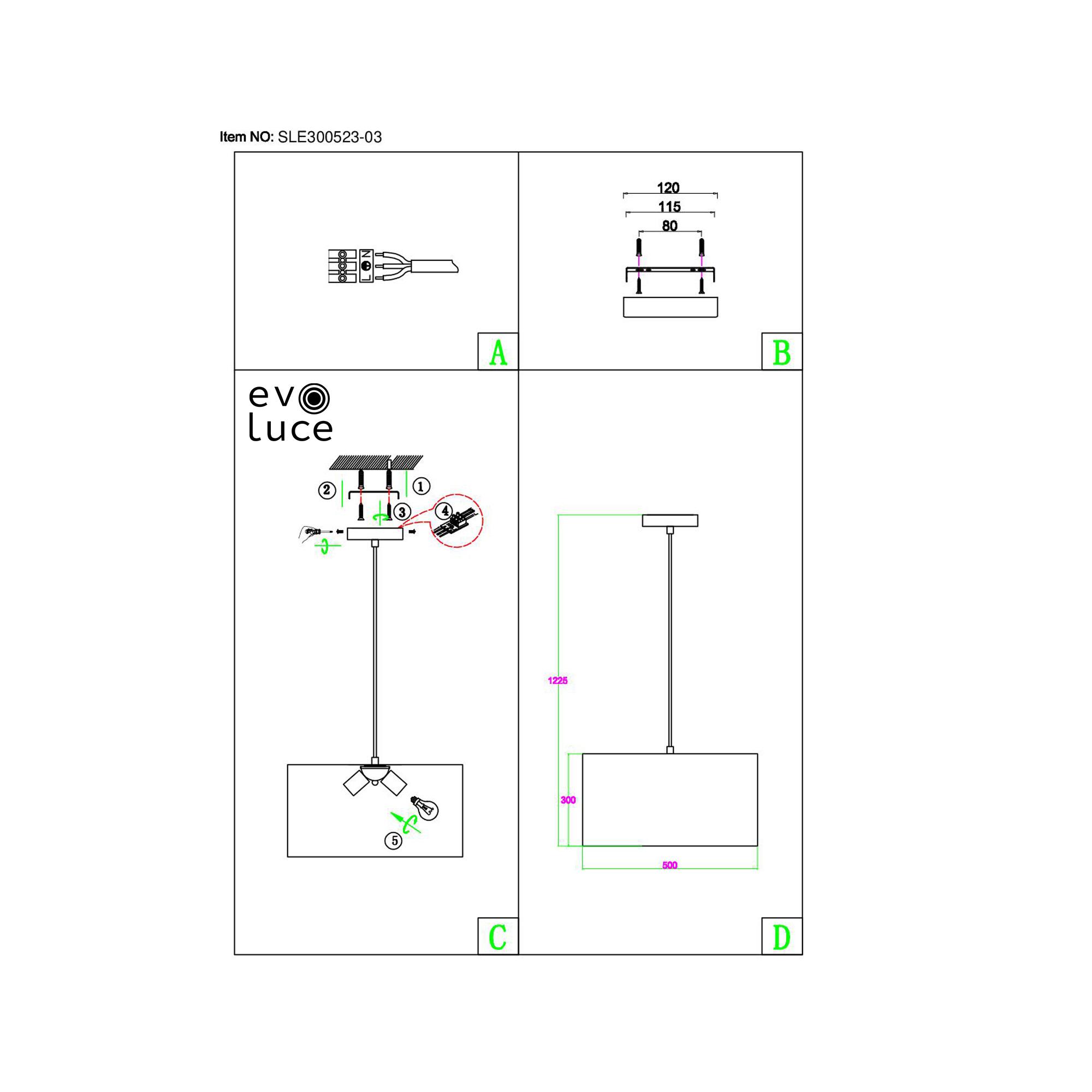картинка Подвесная люстра Evoluce Brescia SLE300503-03 от магазина pro-decor.kz