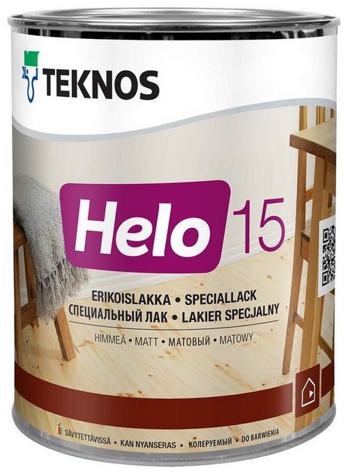Купить HELO 15 уретано-алкидный ,специальный лак 0,9 HELO 15 уретано-алкидный ,специальный лак 0,9