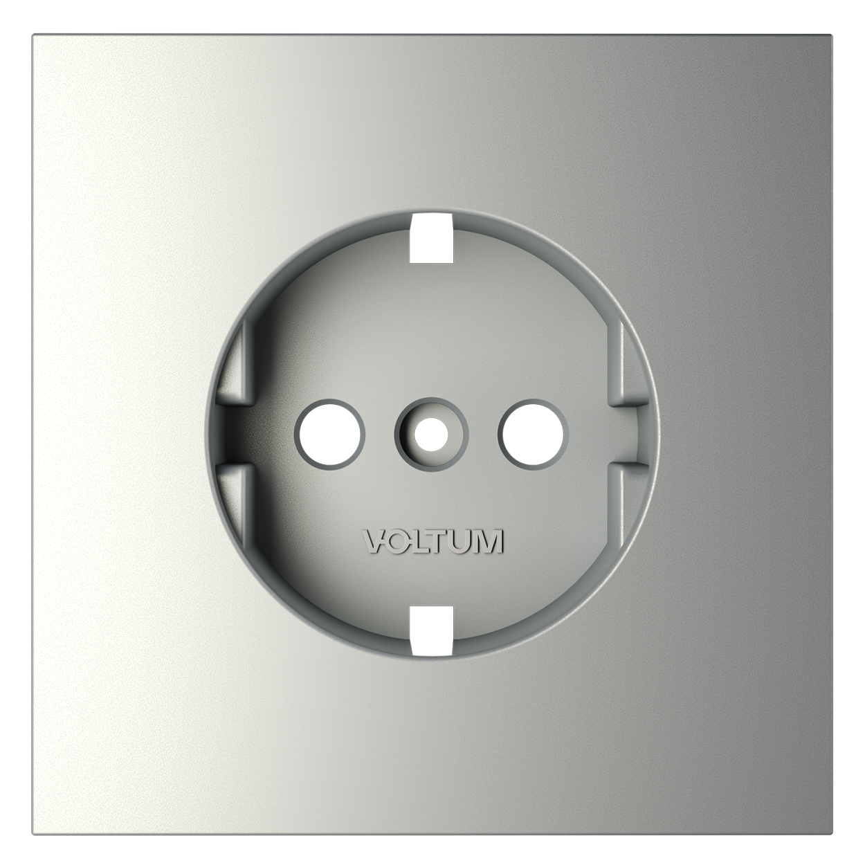 картинка Накладка для розетки с заземлением, S70 (сталь) от магазина pro-decor.kz