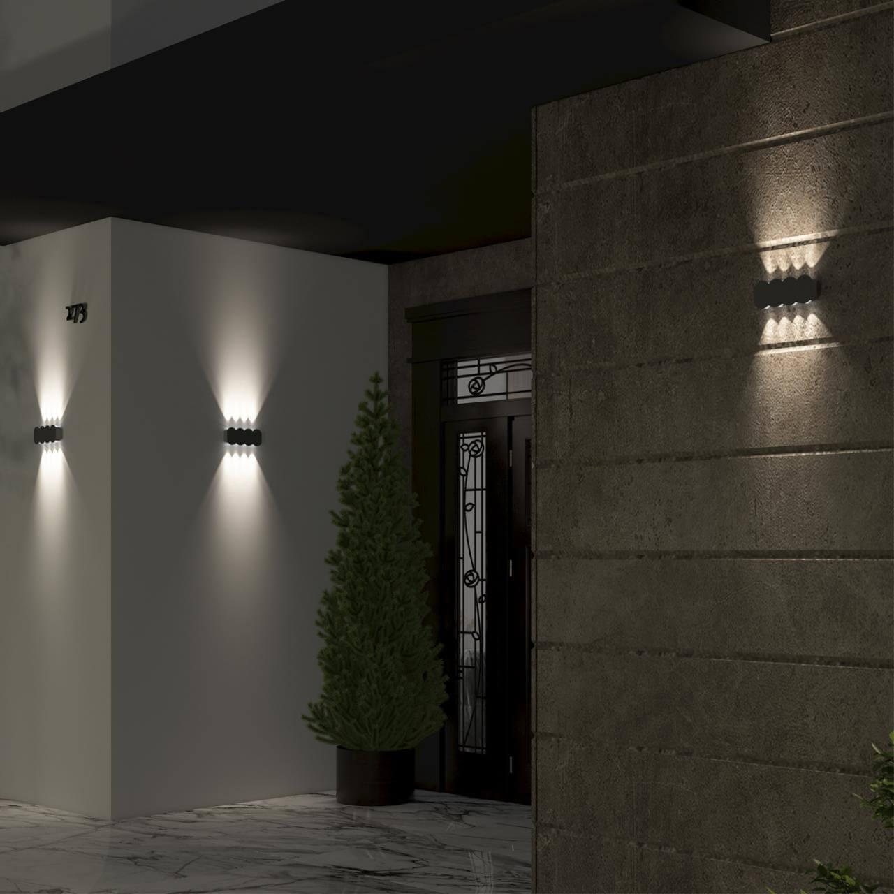 картинка Уличный настенный светодиодный светильник Novotech Street Calle 358561 от магазина pro-decor.kz