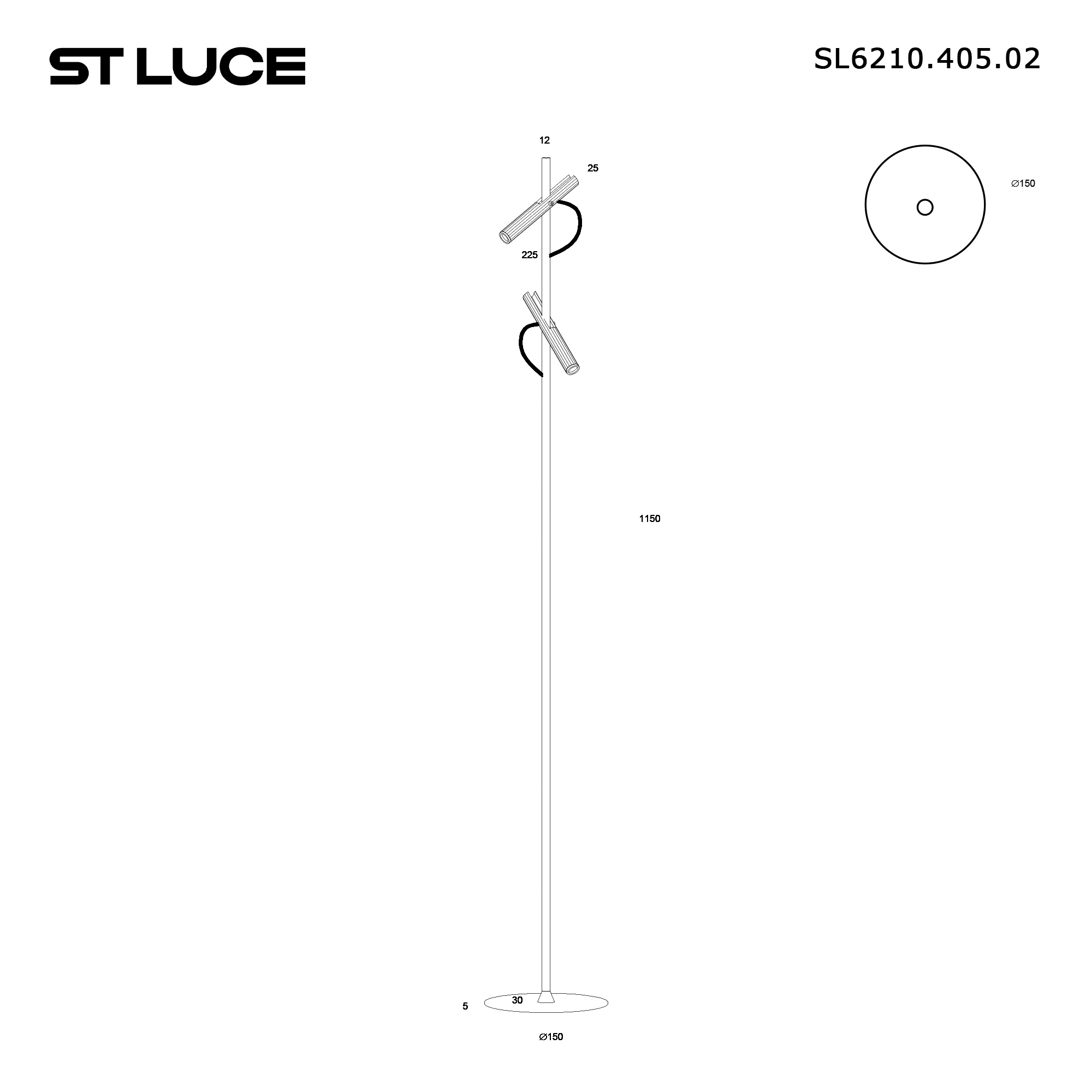 картинка SL6210.405.02 Светильник напольный ST-Luce  от магазина pro-decor.kz