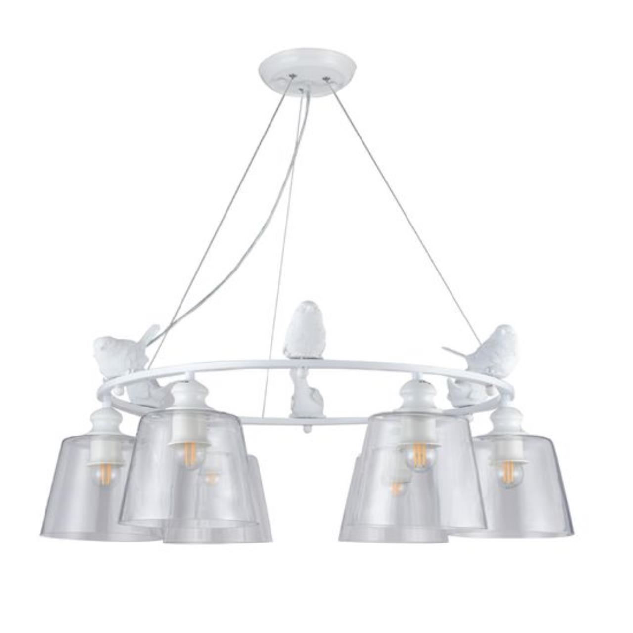 картинка Подвесная люстра Arte Lamp Passero A4289LM-6WH магазин pro-decor.kz являющийся официальным дистрибьютором в Казахстане картинка Подвесная люстра Arte Lamp Passero A4289LM-6WH от магазина pro-decor.kz