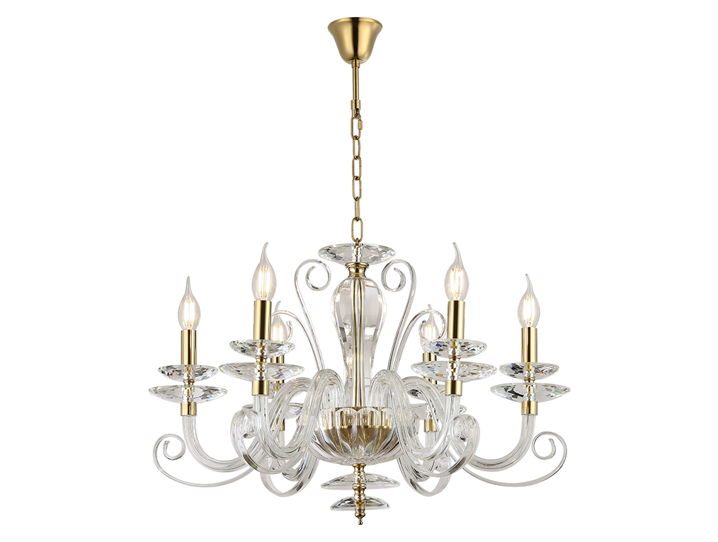 картинка NEWPORT 8570 8576/C gold polished , Люстра от магазина pro-decor.kz