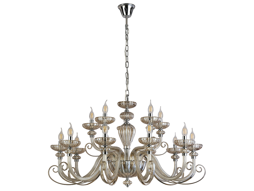 картинка NEWPORT 8620 8620+5/C chrome cognac , Люстра от магазина pro-decor.kz