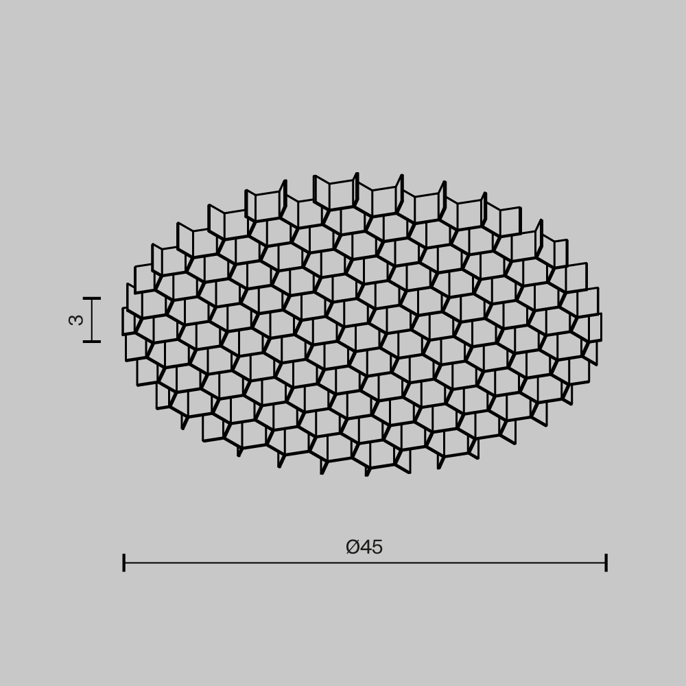 картинка Комплектующие для светильника Technical HoneyComb-D45 магазин pro-decor.kz являющийся официальным дистрибьютором в Казахстане картинка Комплектующие для светильника Technical HoneyComb-D45 от магазина pro-decor.kz