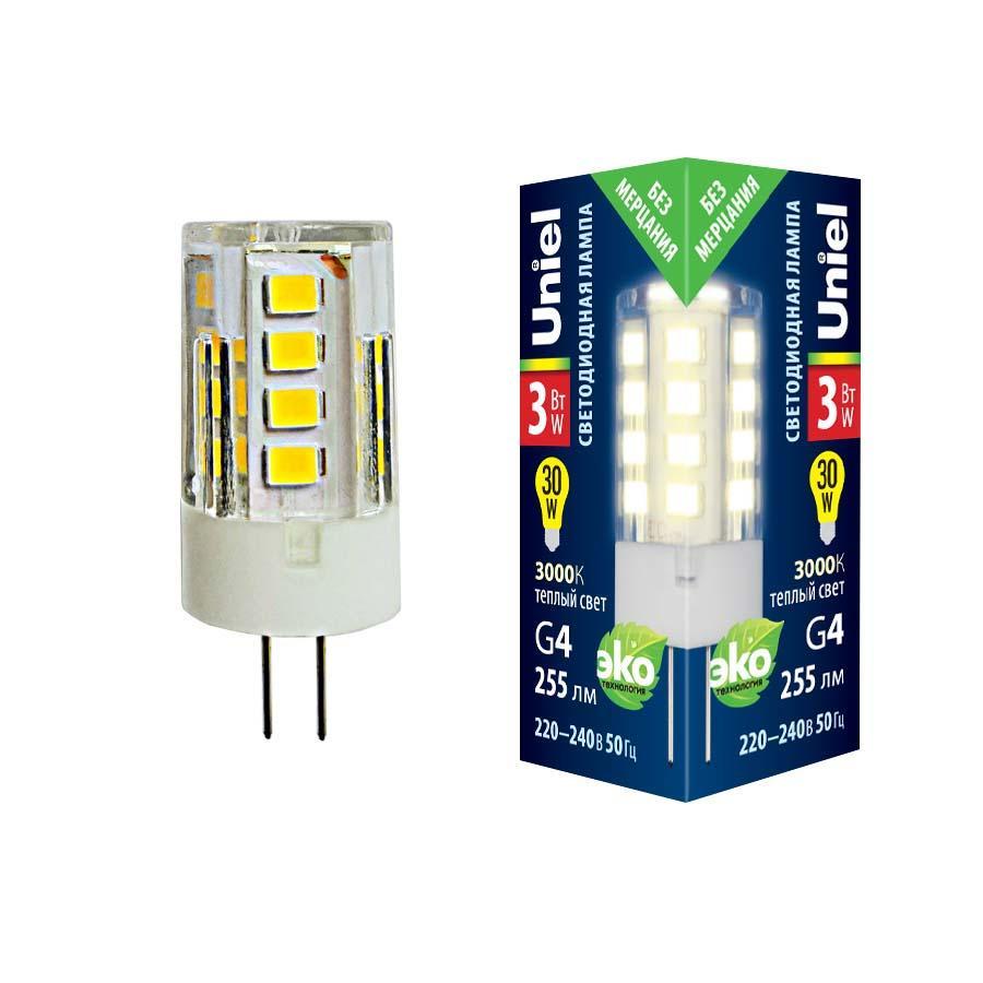 картинка LED-JC-220/3W/3000K/G4/CL GLZ09TR картон от магазина pro-decor.kz