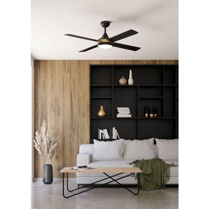 картинка Вентилятор потолочный TRINIDAD LED Ø1220 черный/золот магазин pro-decor.kz являющийся официальным дистрибьютором в Казахстане картинка Вентилятор потолочный TRINIDAD LED Ø1220 черный/золот от магазина pro-decor.kz