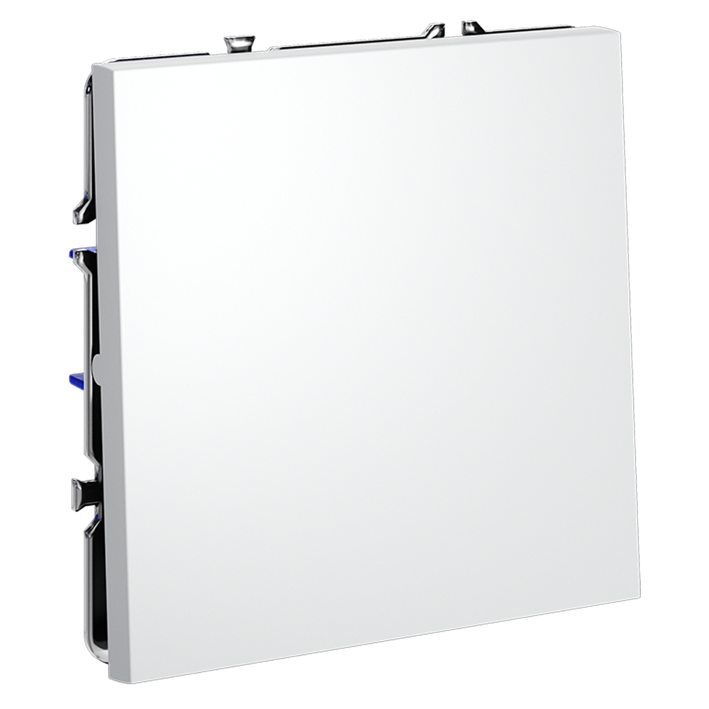 картинка Выключатель встраиваемый VOLTUM S70 одноклавишный 10А, (белый матовый) VLS010102 от магазина pro-decor.kz