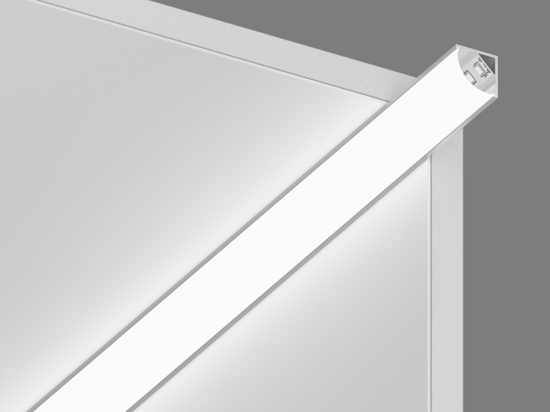 картинка Алюминиевый Проф.- накладной угловой BEST SF-1616 от магазина pro-decor.kz