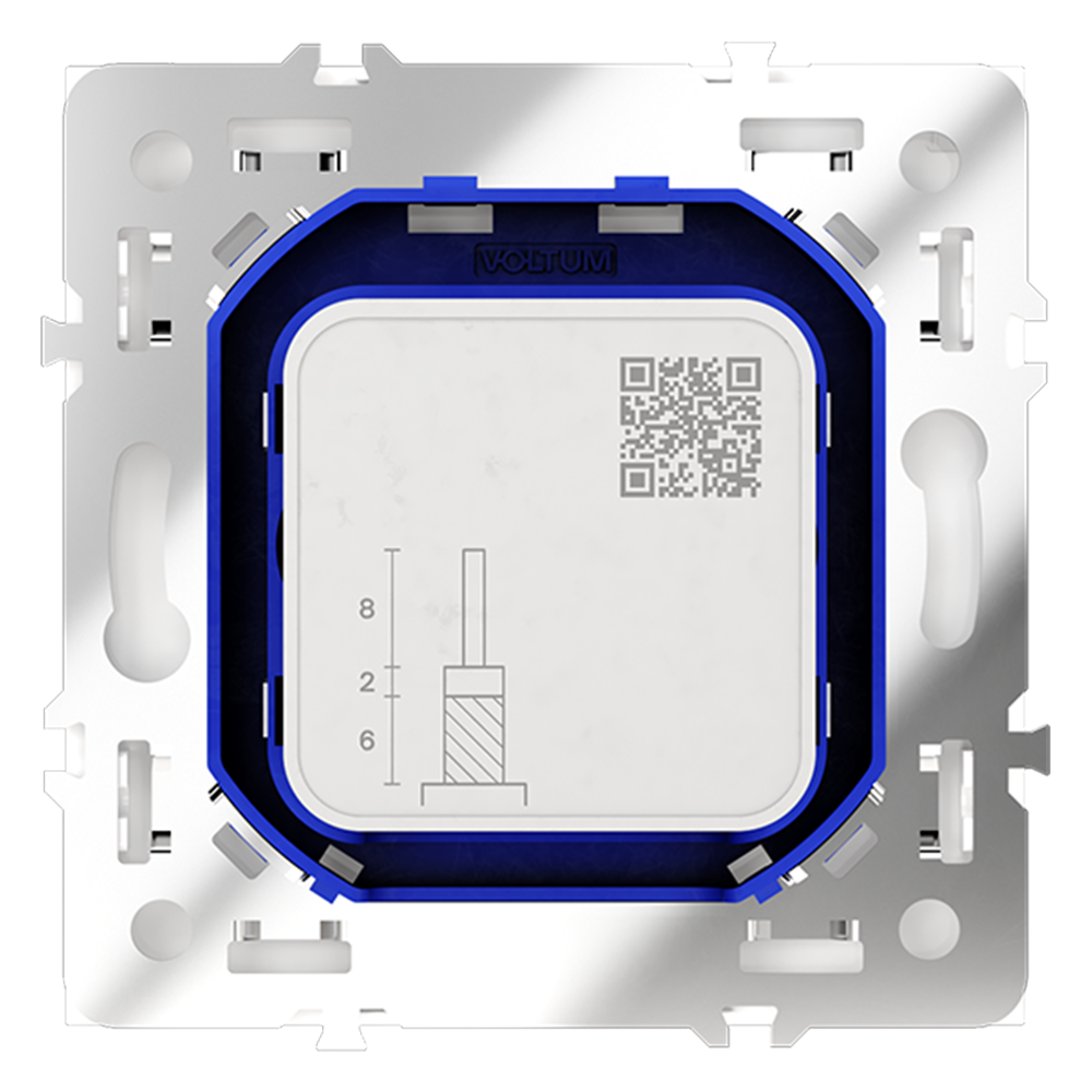 картинка Розетка телевизионная встраиваемая VOLTUM S70 оконечная TV+SAT, (кашемир) VLS060403 от магазина pro-decor.kz