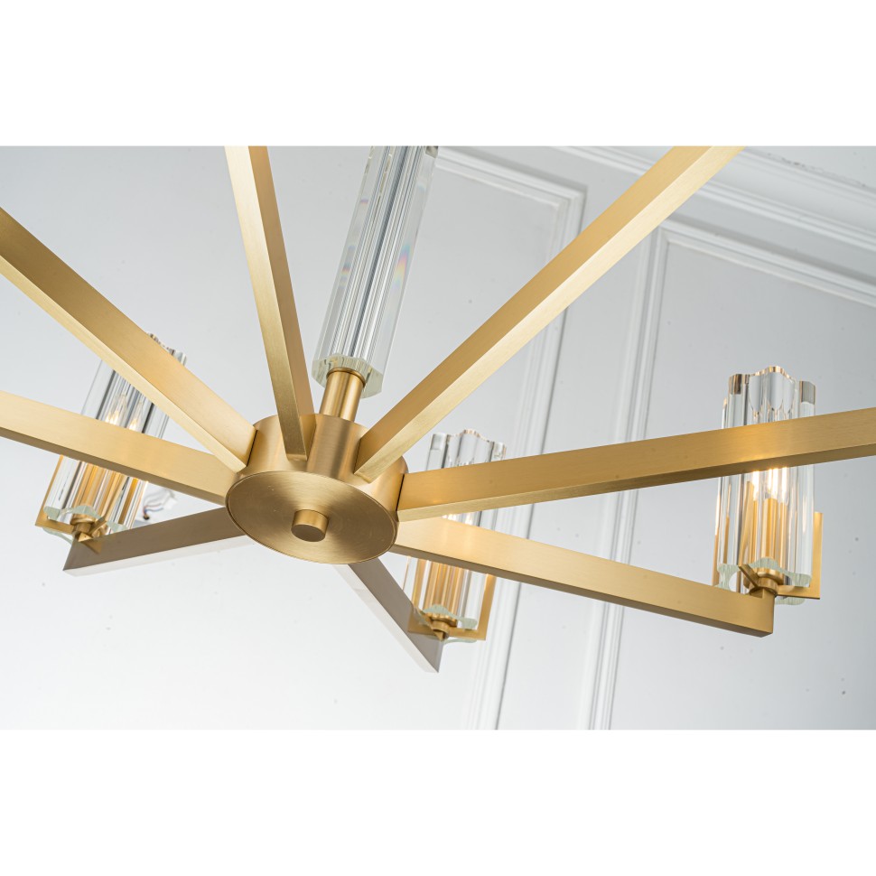 картинка Люстра подвесная Belfast Malone 6035-8 BR CL от магазина pro-decor.kz