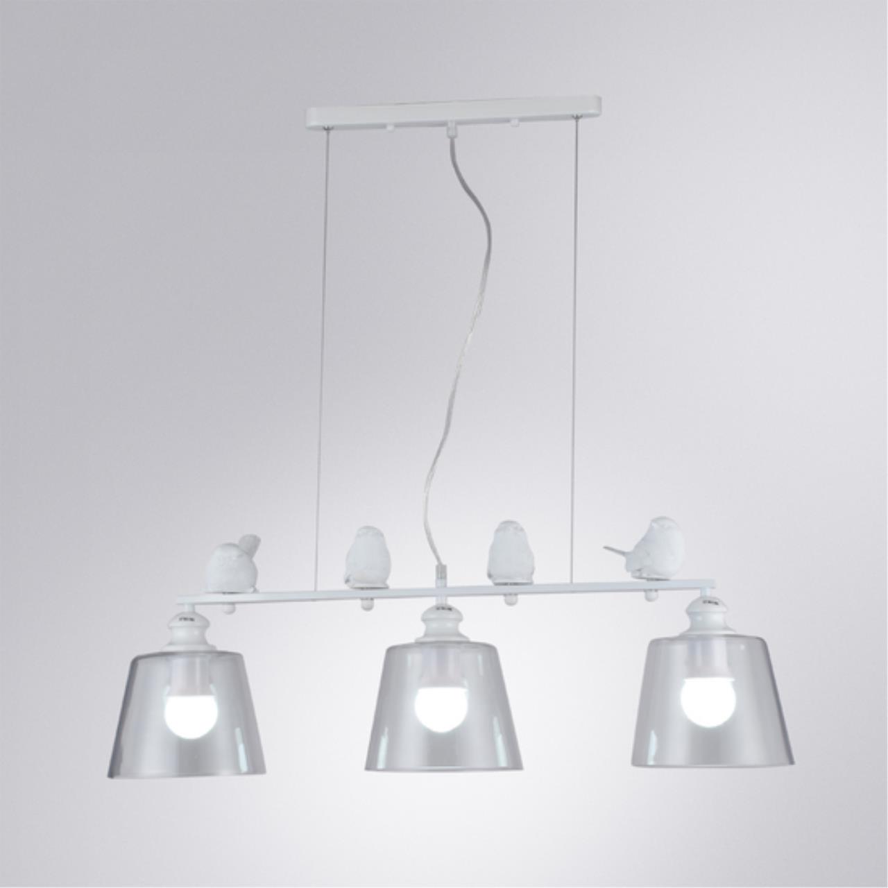 картинка Подвесная люстра Arte Lamp Passero A4289SP-3WH магазин pro-decor.kz являющийся официальным дистрибьютором в Казахстане картинка Подвесная люстра Arte Lamp Passero A4289SP-3WH от магазина pro-decor.kz