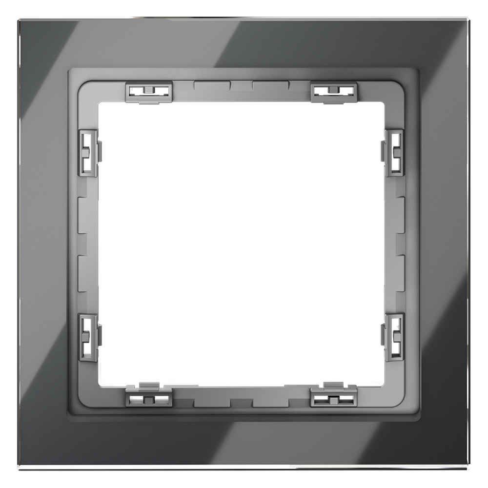 картинка Рамка стеклянная VOLTUM S70 на 1 пост, (графит, стекло) VLS110107 магазин pro-decor.kz являющийся официальным дистрибьютором в Казахстане картинка Рамка стеклянная VOLTUM S70 на 1 пост, (графит, стекло) VLS110107 от магазина pro-decor.kz