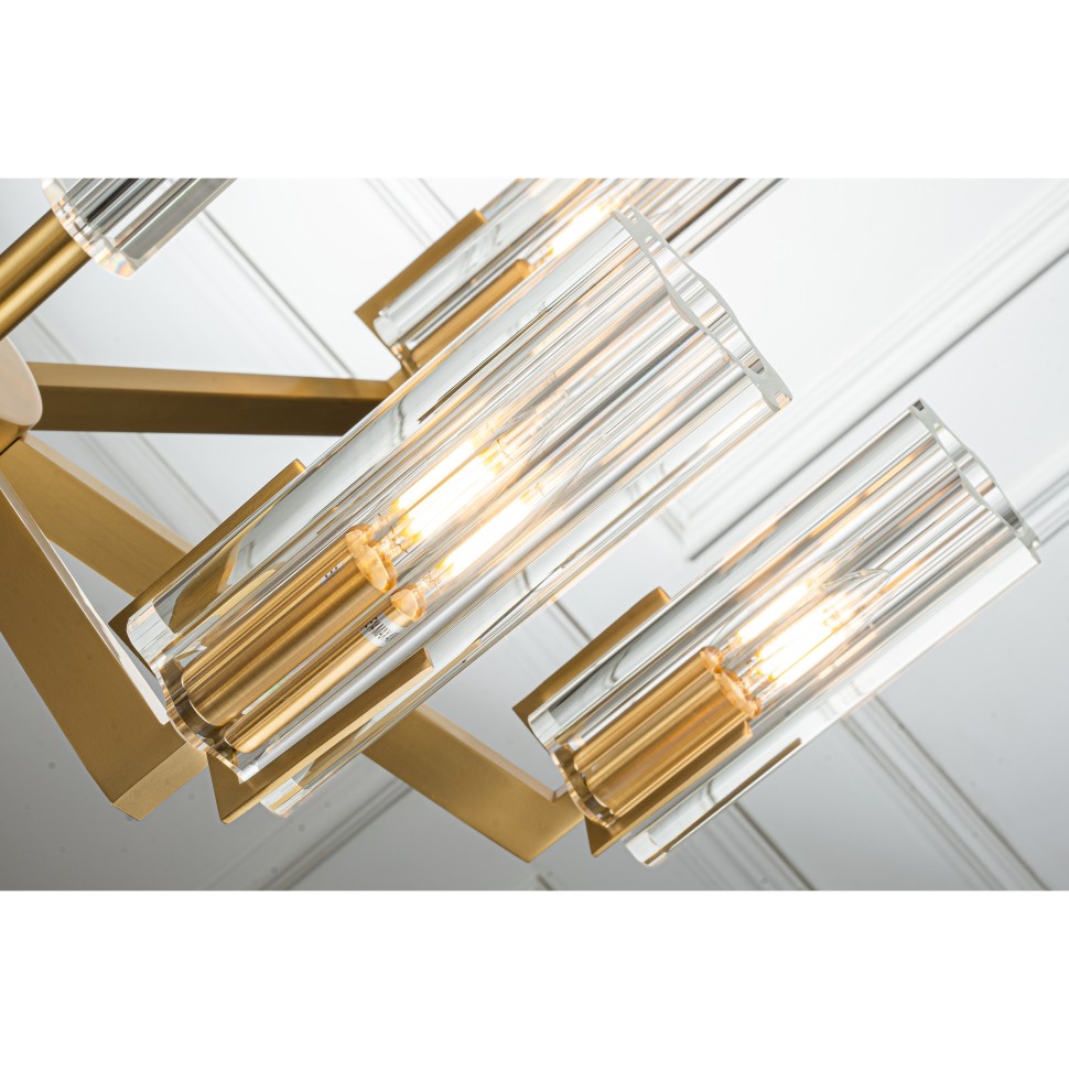 картинка Подвесная люстра Belfast Malone 6035-6 BR CL  от магазина pro-decor.kz