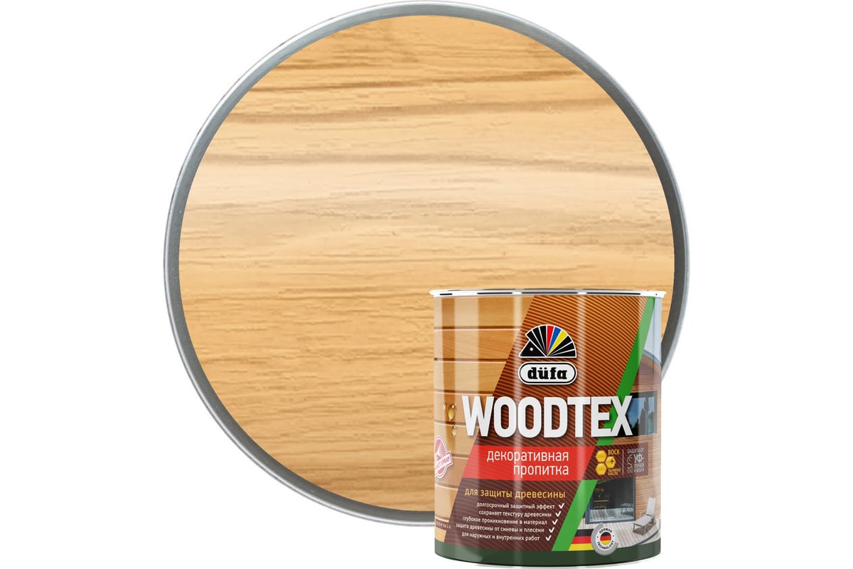 Купить Dufa Пропитка WOOD TEX сосна 3л Dufa Пропитка WOOD TEX сосна 3л