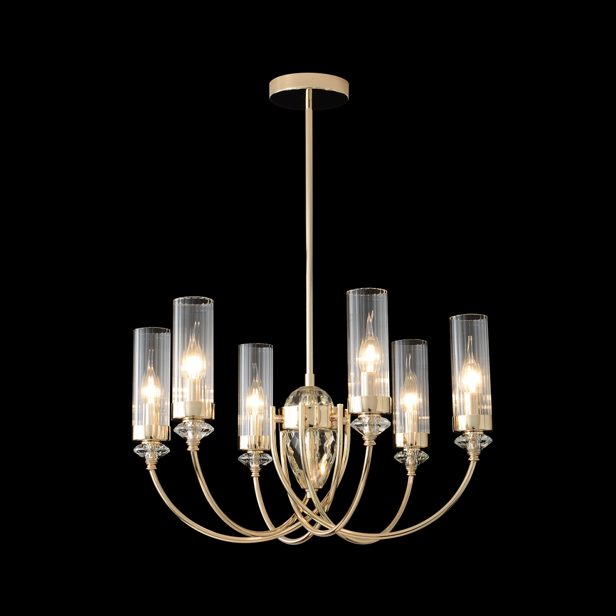 картинка Люстра Crystal Lux SECRET SP6 GOLD 4050/306 от магазина pro-decor.kz
