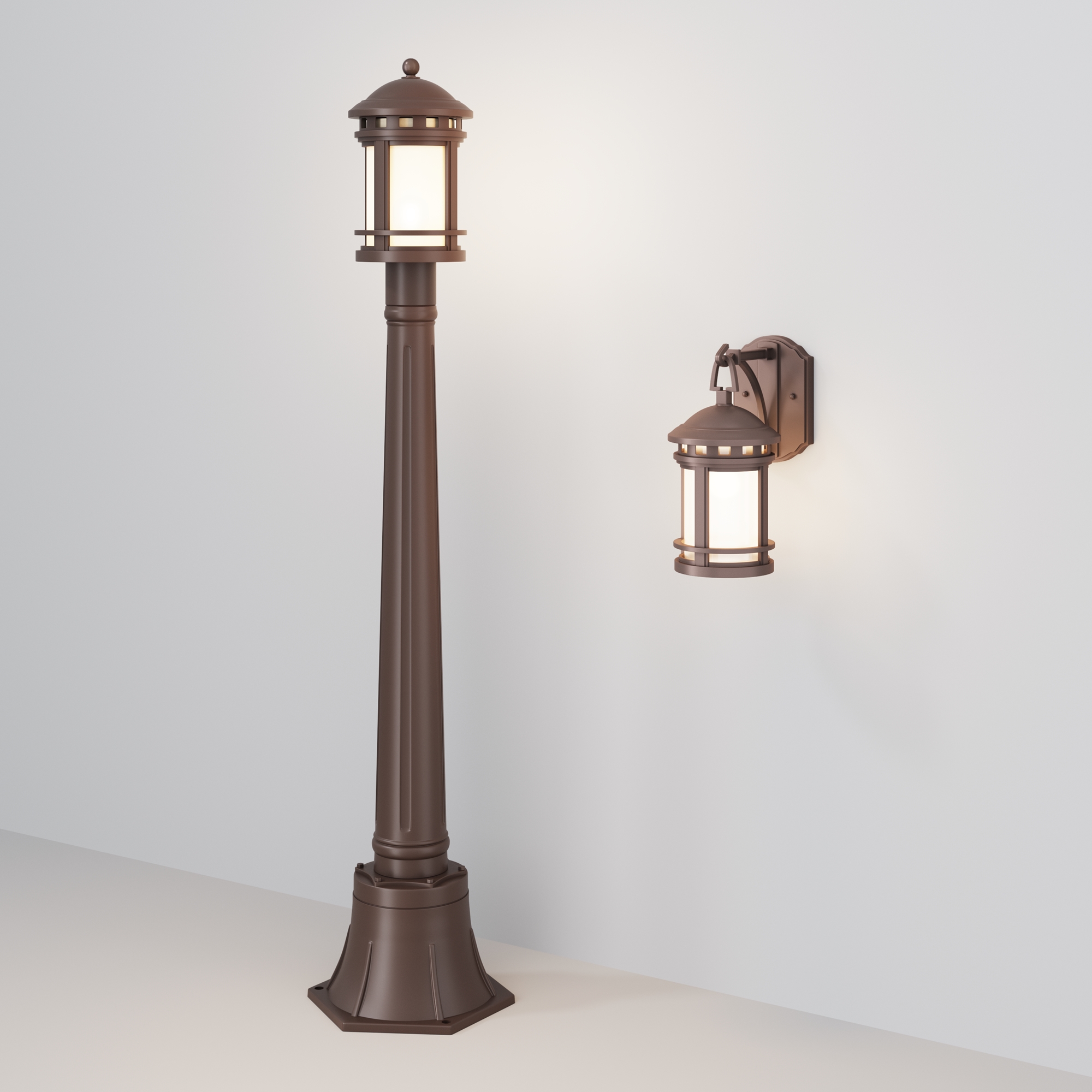 картинка Уличный светильник Maytoni Salamanca O031FL-01BR магазин pro-decor.kz являющийся официальным дистрибьютором в Казахстане картинка Уличный светильник Maytoni Salamanca O031FL-01BR от магазина pro-decor.kz