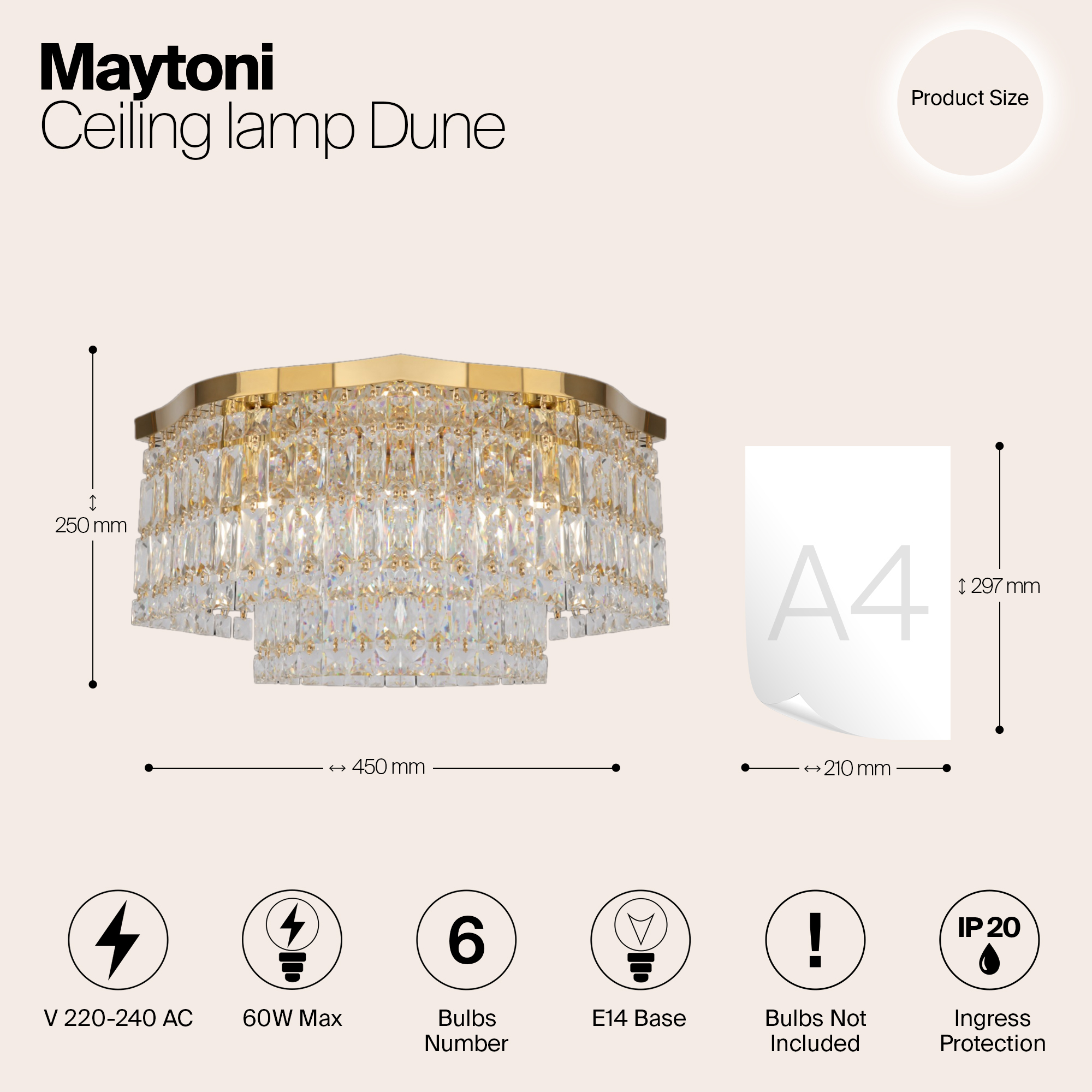 картинка Потолочный светильник Maytoni DIA005CL-06G магазин pro-decor.kz являющийся официальным дистрибьютором в Казахстане картинка Потолочный светильник Maytoni DIA005CL-06G от магазина pro-decor.kz