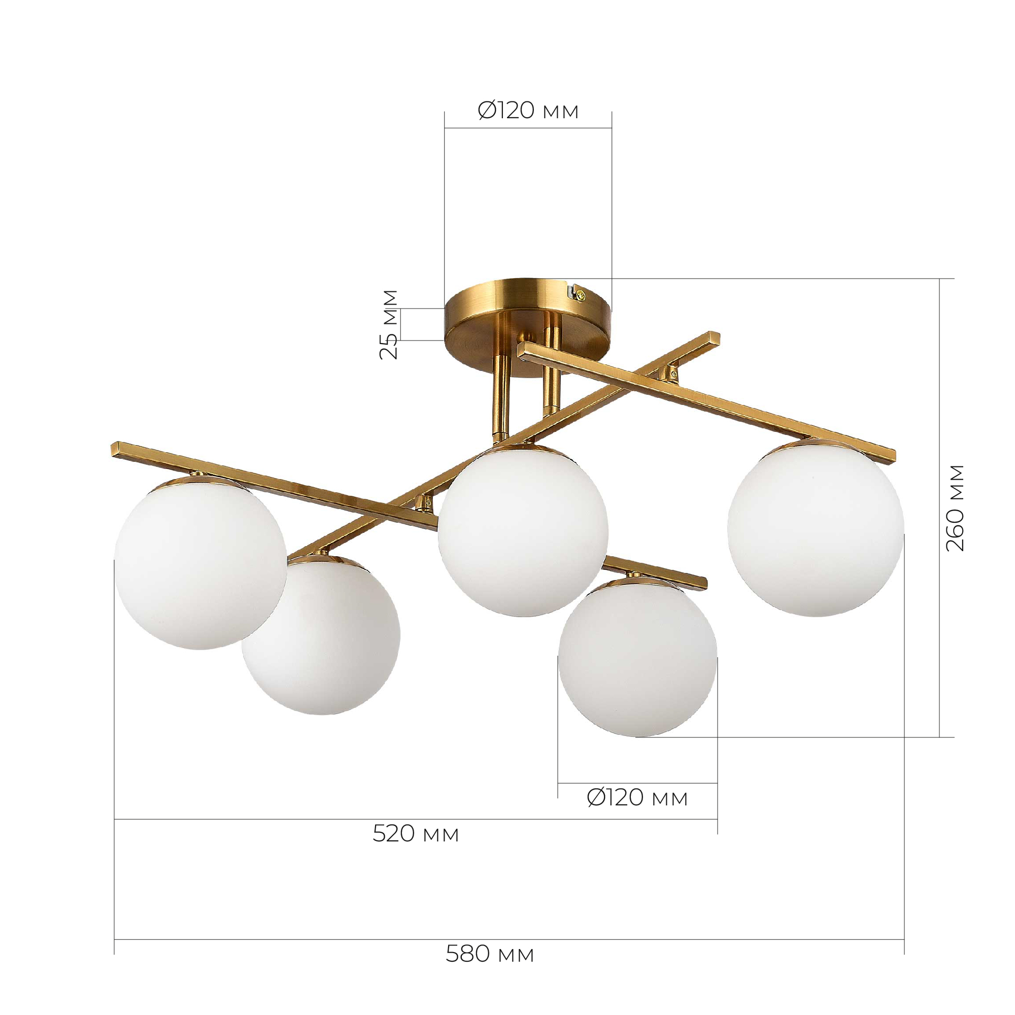 картинка SLE1195-302-05 Люстра SIERRA от магазина pro-decor.kz