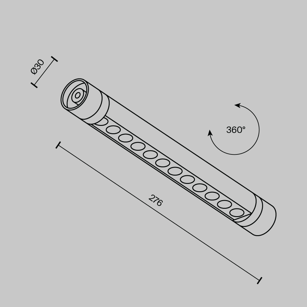 картинка Светильник Technical C149CL-L300-6W3K-B от магазина pro-decor.kz