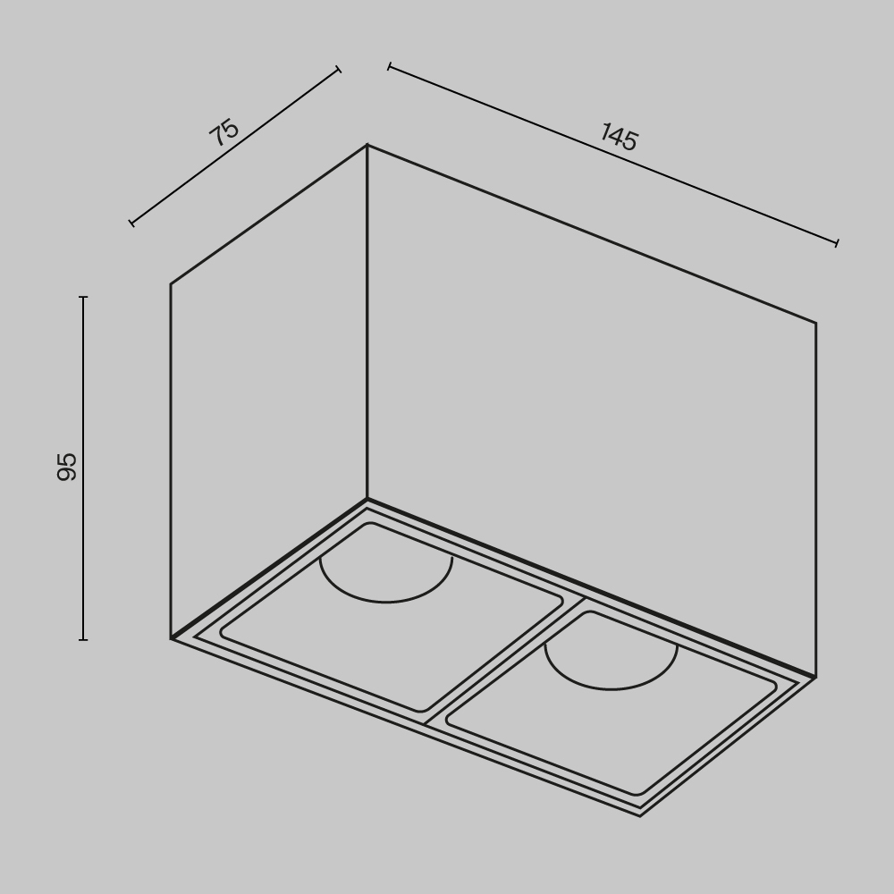 картинка Потолочный светильник Technical C065CL-02-L12W4K-W от магазина pro-decor.kz