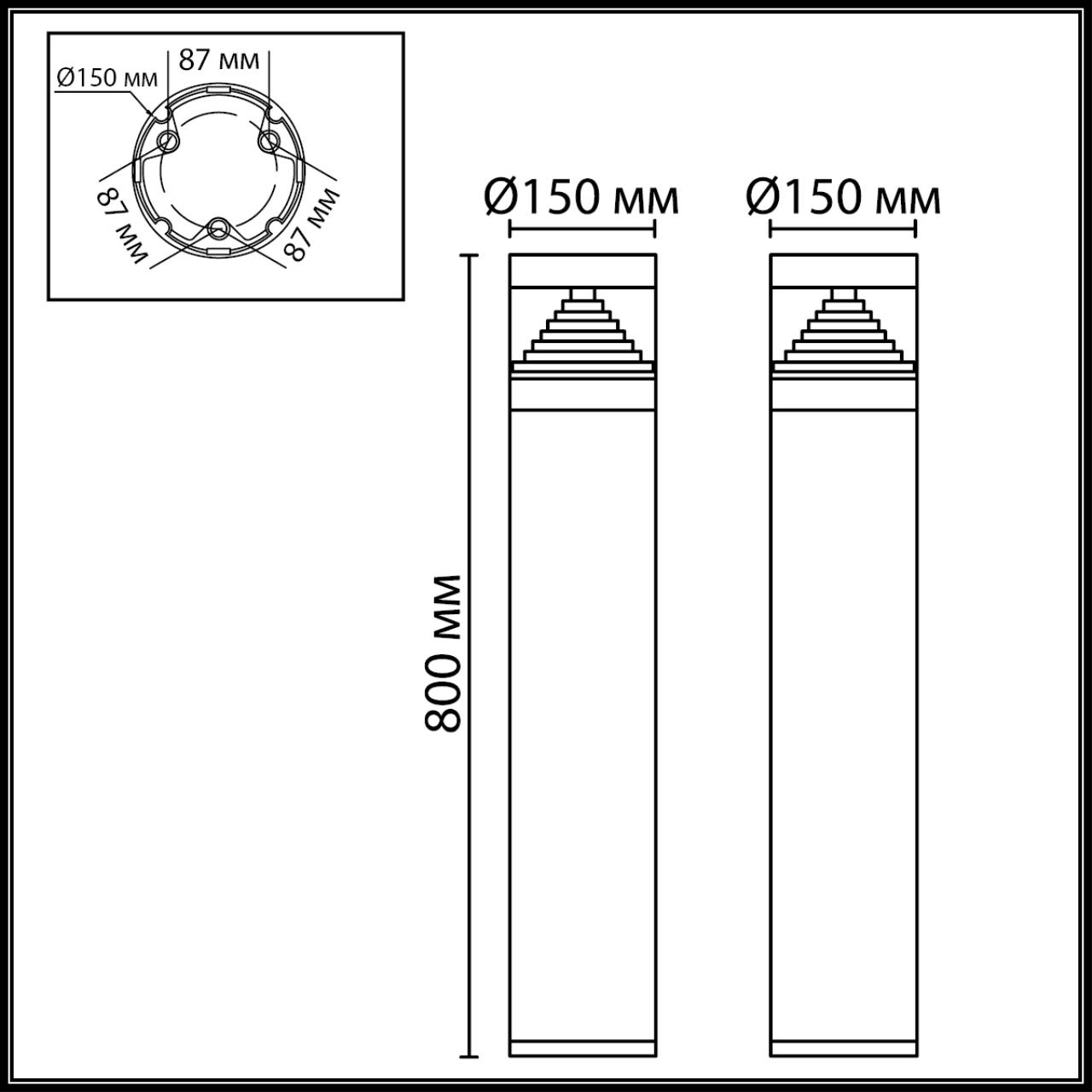 картинка 7140/20GLA Odeon Light Напольный светильник HULK от магазина pro-decor.kz