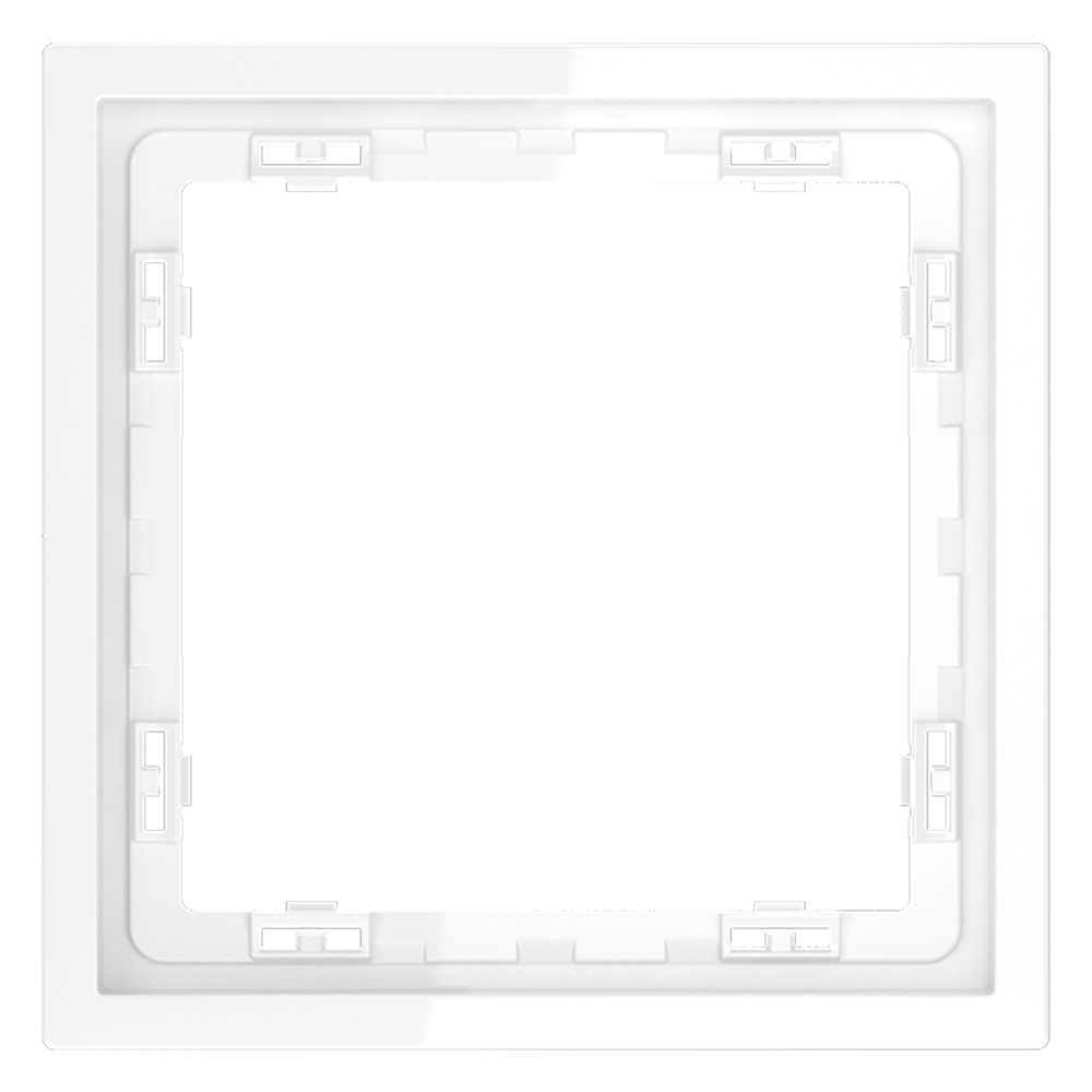 картинка Рамка пластиковая VOLTUM S70 на 1 пост, (белый глянцевый) VLS100101 от магазина pro-decor.kz